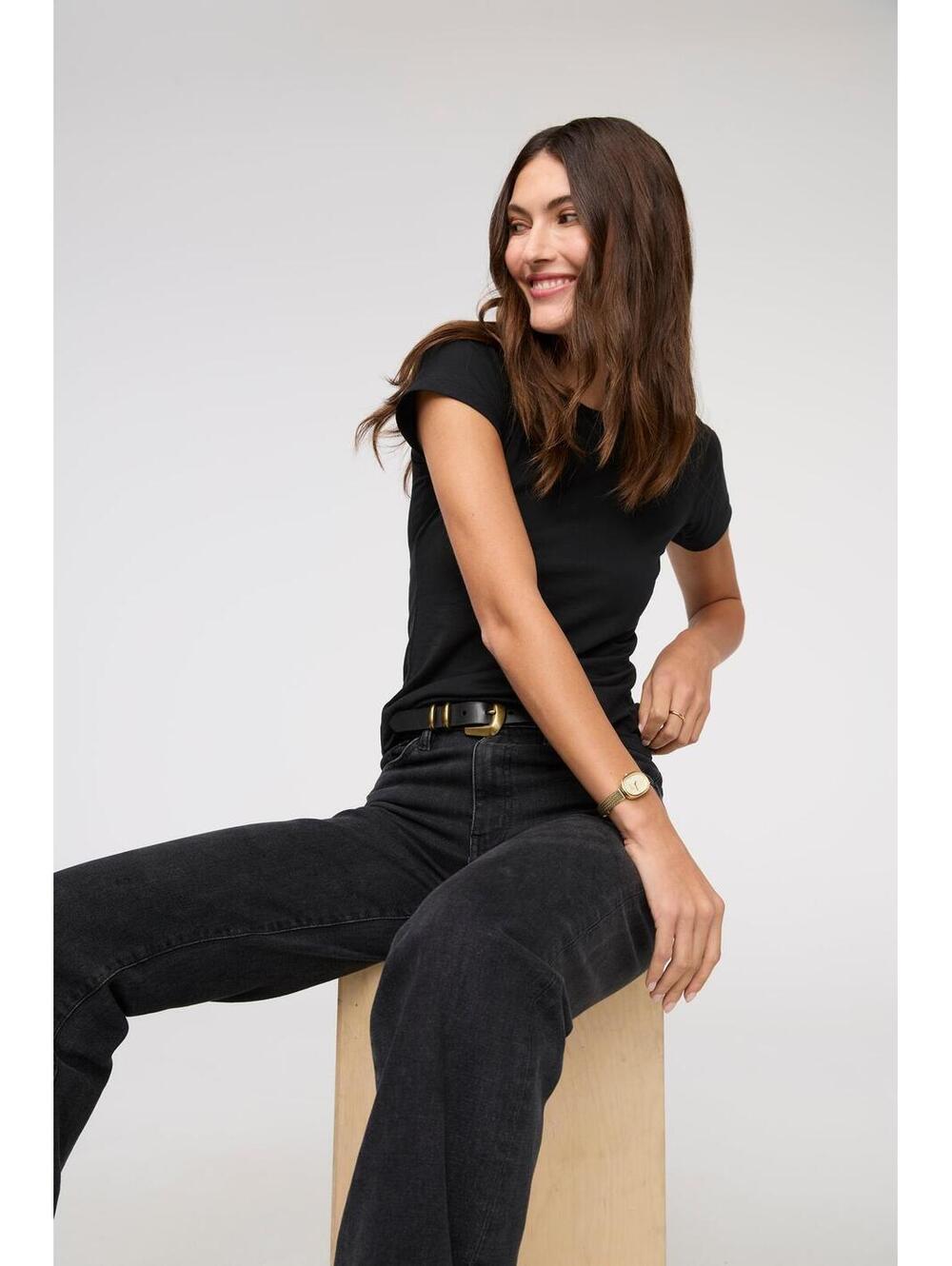 DUER Midweight Performance Denim High Rise Wide Leg - Picture 5 of 6